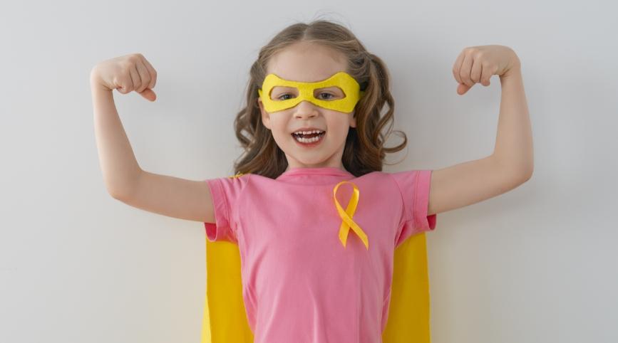 Child with brain cancer