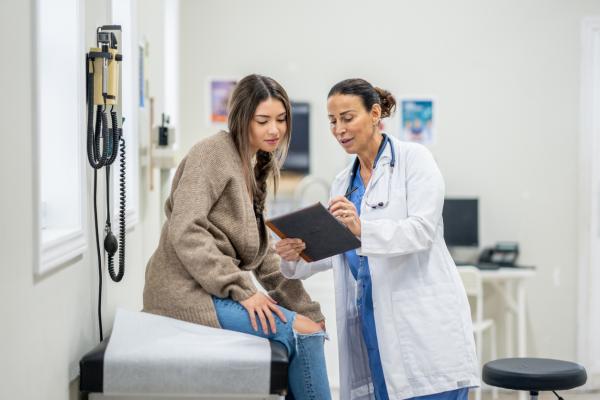 doctor with patient