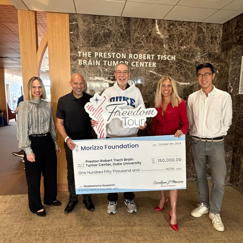 Morizzo Foundation Check Donation