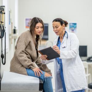 doctor with patient